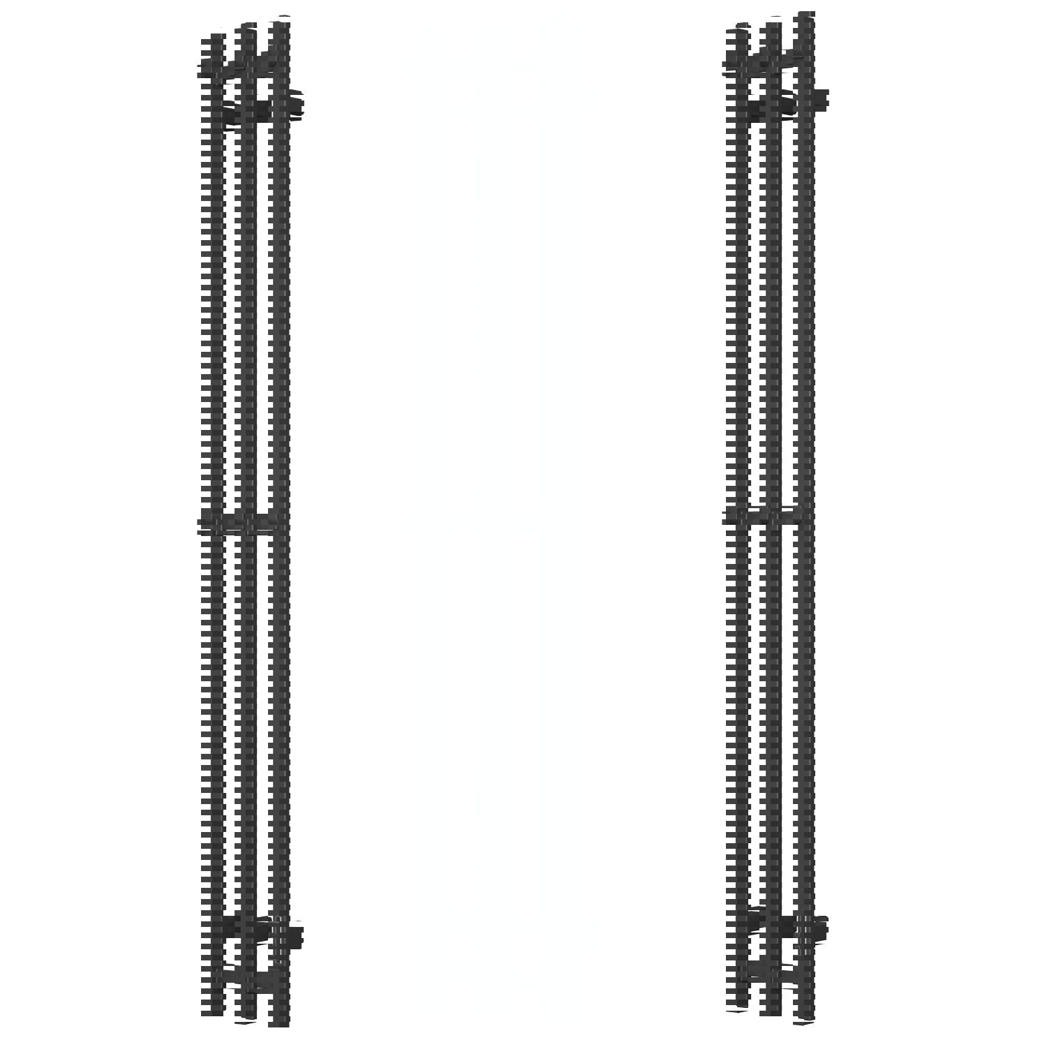 Изображение товара Полотенцесушитель электрический Bauedge Inaro III 120x1200 мм 105 Вт с терморегулятором лесенка цвет черный