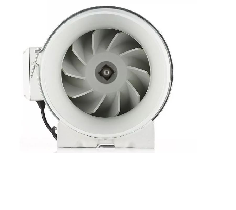 Изображение товара Вентилятор вытяжной Dastech HF-250P D250 мм 66 дБ 1405 м³/ч обратный клапан цвет серый