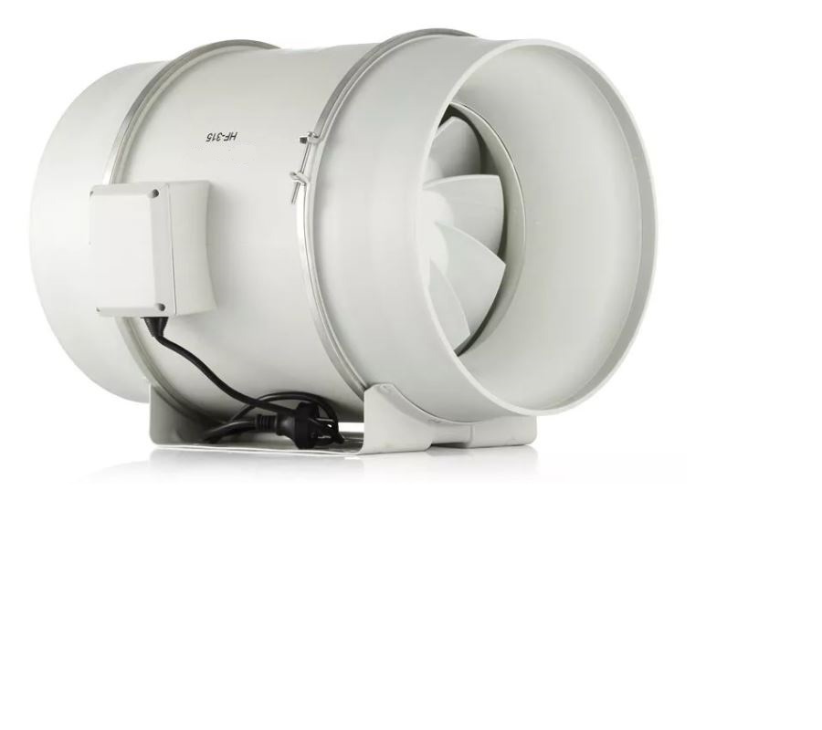 Изображение товара Вентилятор вытяжной Dastech HF-315P D315 мм 69 дБ 2206 м³/ч обратный клапан цвет серый