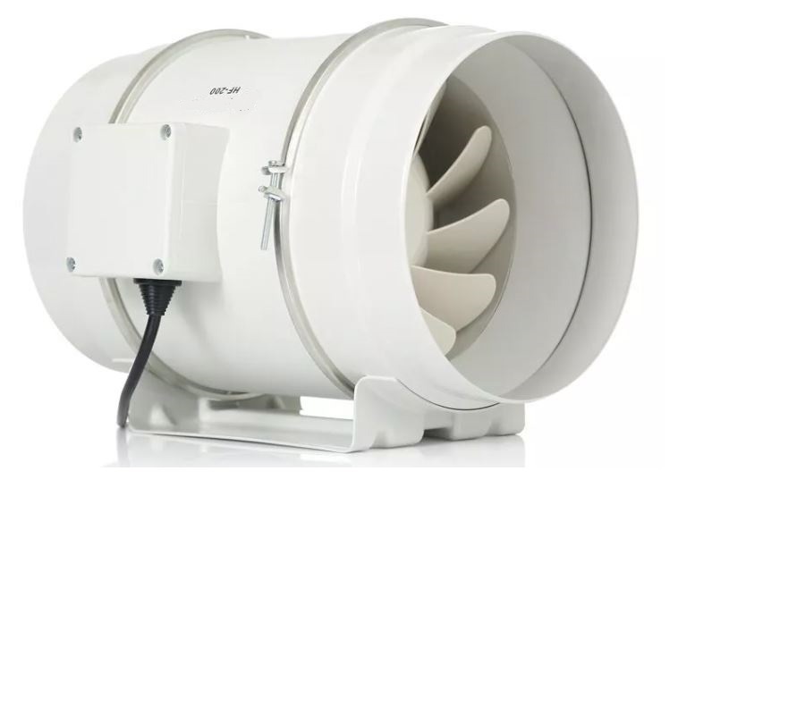 Изображение товара Вентилятор вытяжной Dastech HF-200P 200 мм, двухскоростной, малошумный