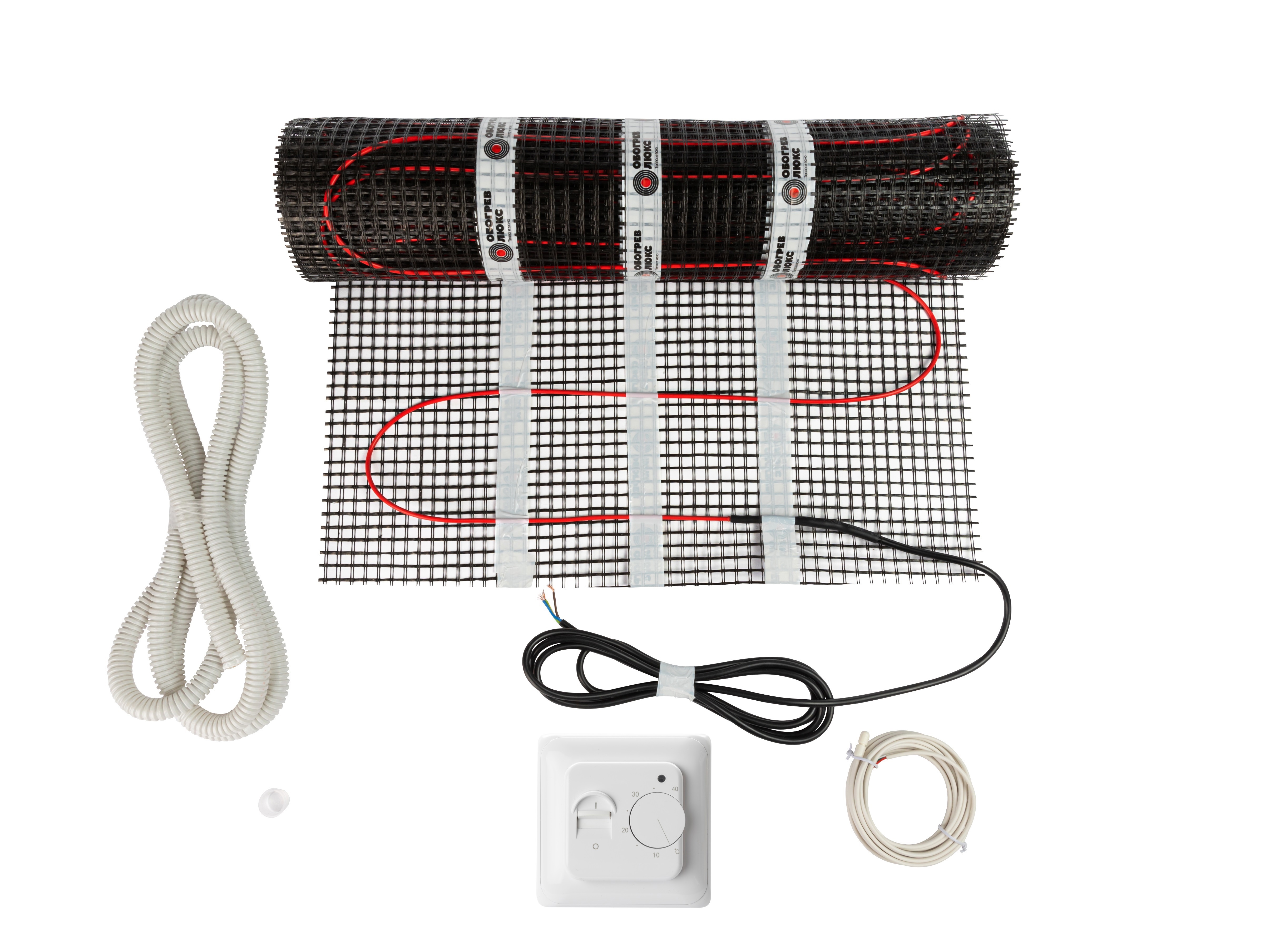 Изображение товара Нагревательный мат для теплого пола Обогрев люкс Family 3 м² 450 Вт с механическим терморегулятором RTC 70.26