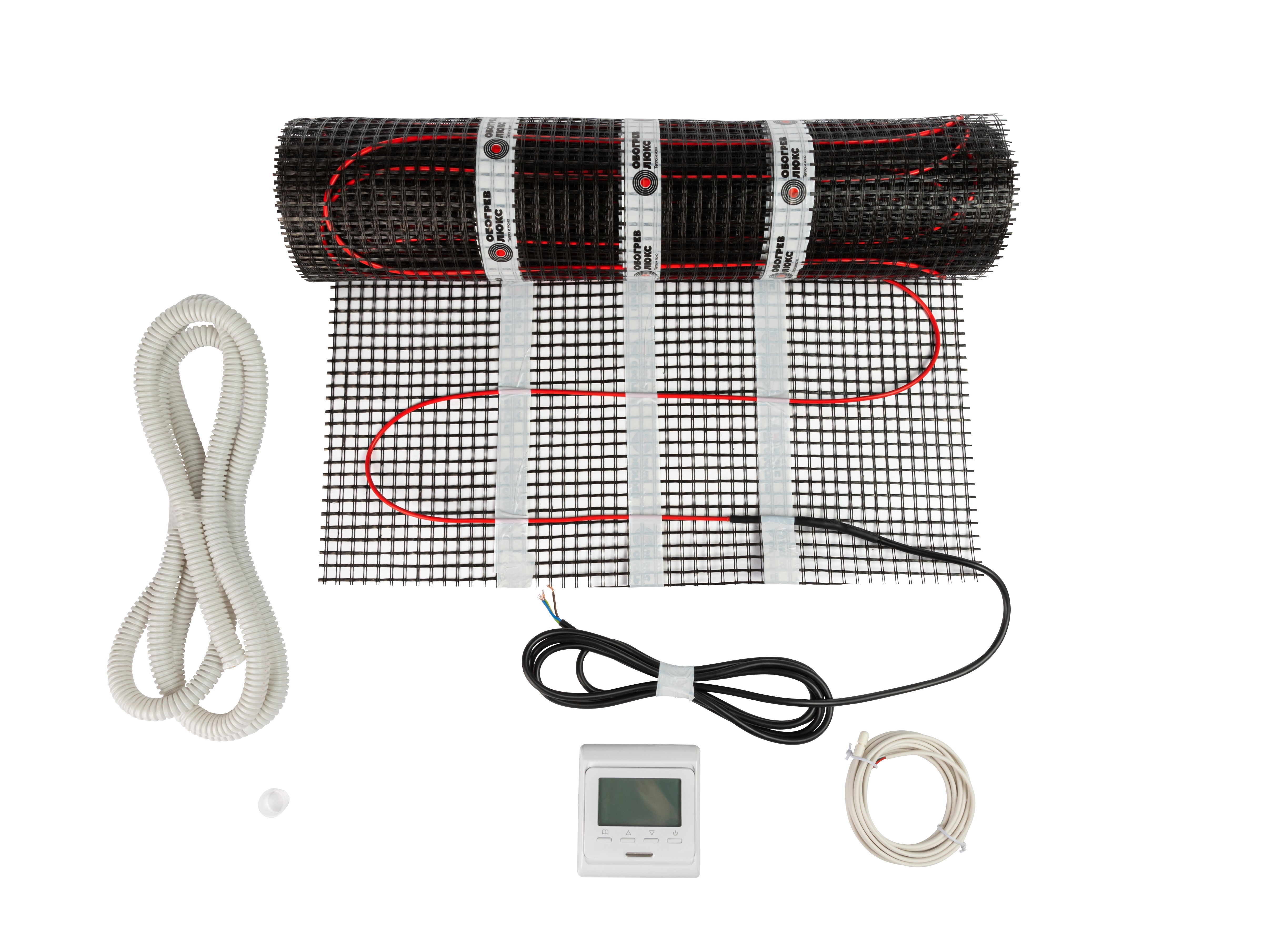 Изображение товара Нагревательный мат для теплого пола Обогрев Люкс Family 9 м² 1350 Вт с программируемым терморегулят