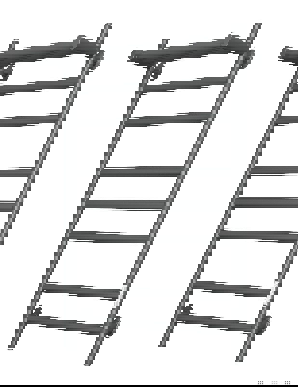 Изображение товара Электрический полотенцесушитель Bauedge В10 Gun Grey 500x800 мм с таймером и полкой