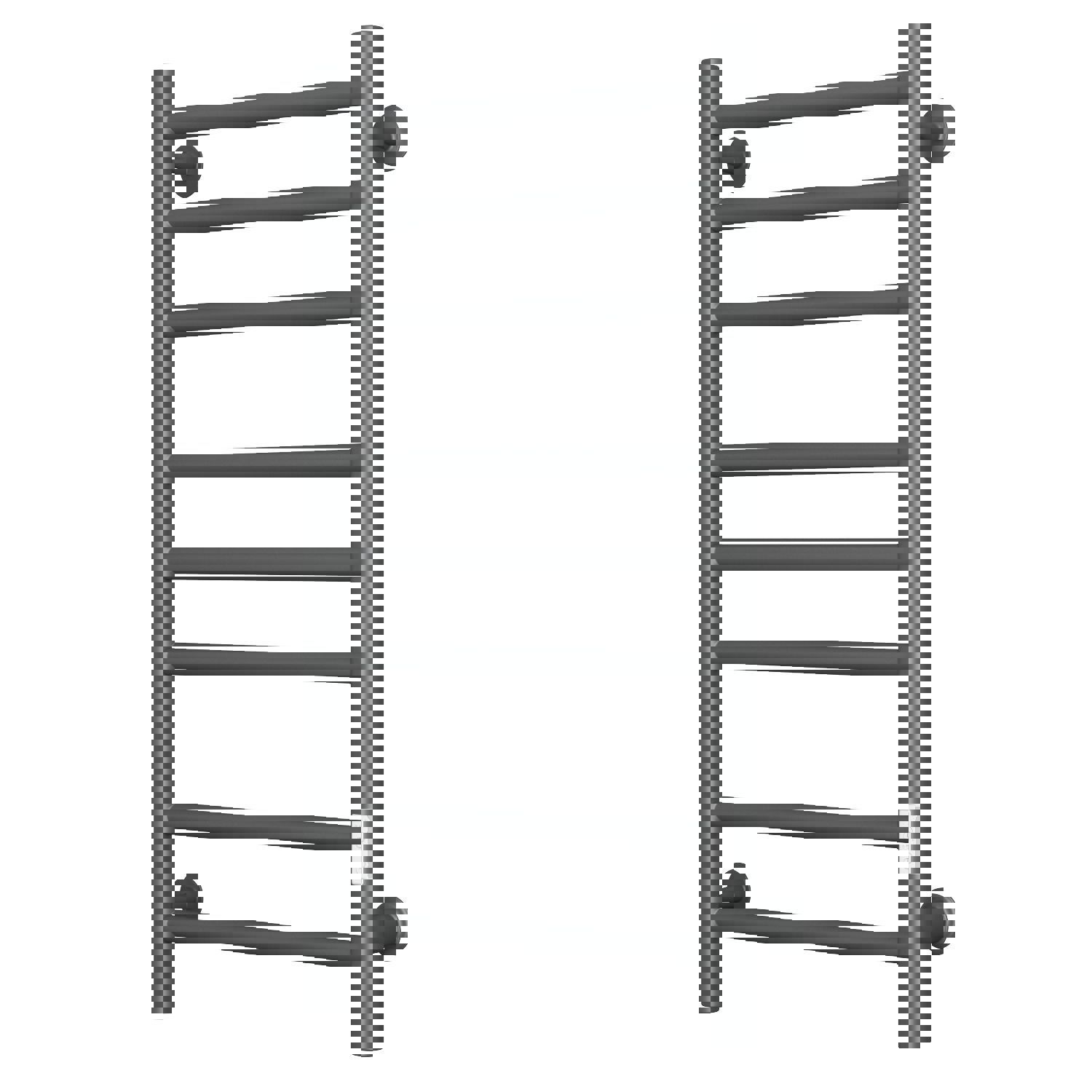 Изображение товара Электрический полотенцесушитель BAUEDGE В10 Gun Grey 400x800 мм