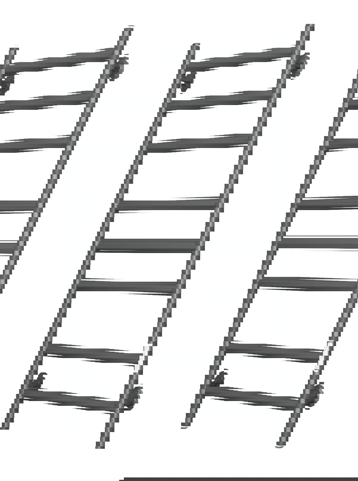 Изображение товара Электрический полотенцесушитель Bauedge В10 Gun Grey 500x800 мм 220 Вт с таймером