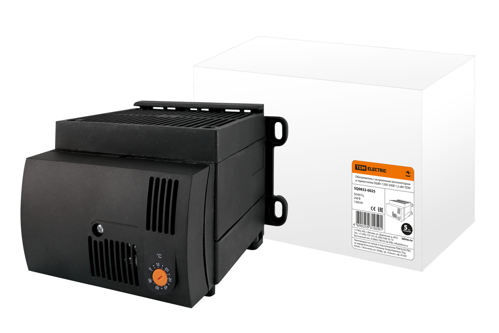 Изображение товара Обогреватель Tdm electric ОШВт-1200 с встроенным вентилятором и термостатом 240 В 1200 Вт Изображение товара Обогреватель Tdm electric ОШВт-1200 с встроенным вентилятором и термостатом 240 В 1200 Вт
