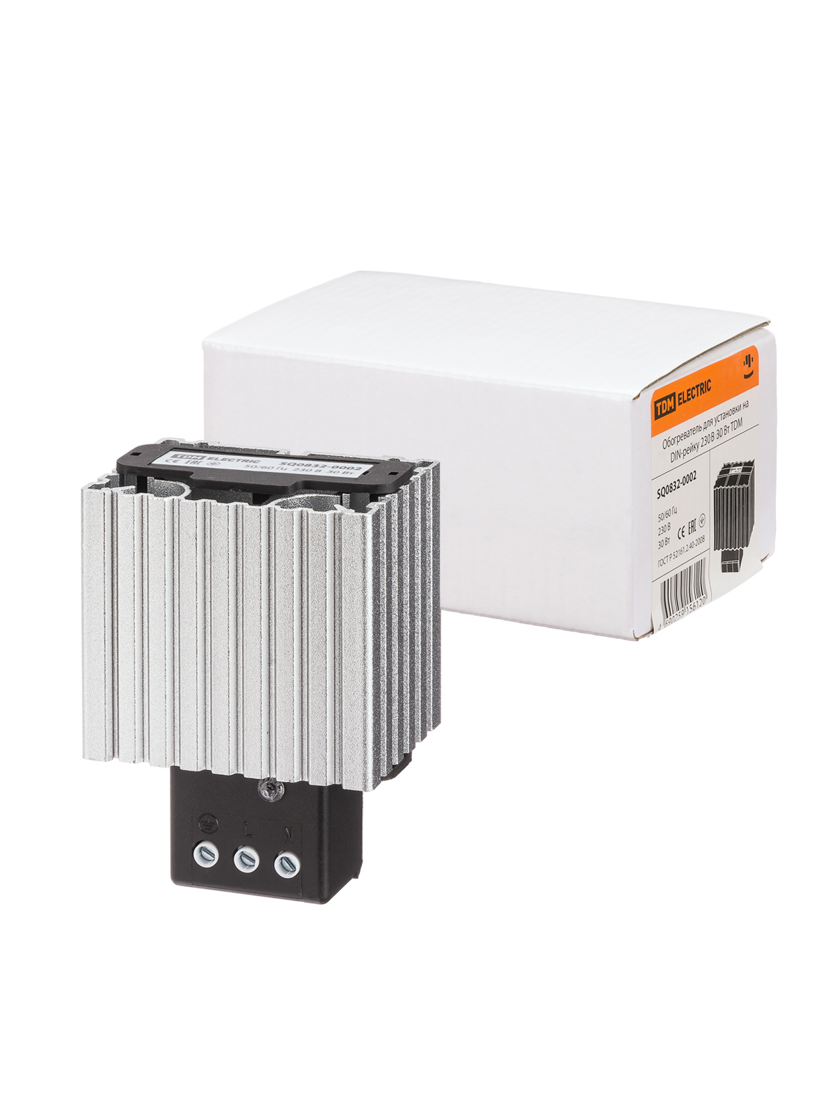 Изображение товара Обогреватель DIN-рейка 230V 30W TDM ELECTRIC лам C