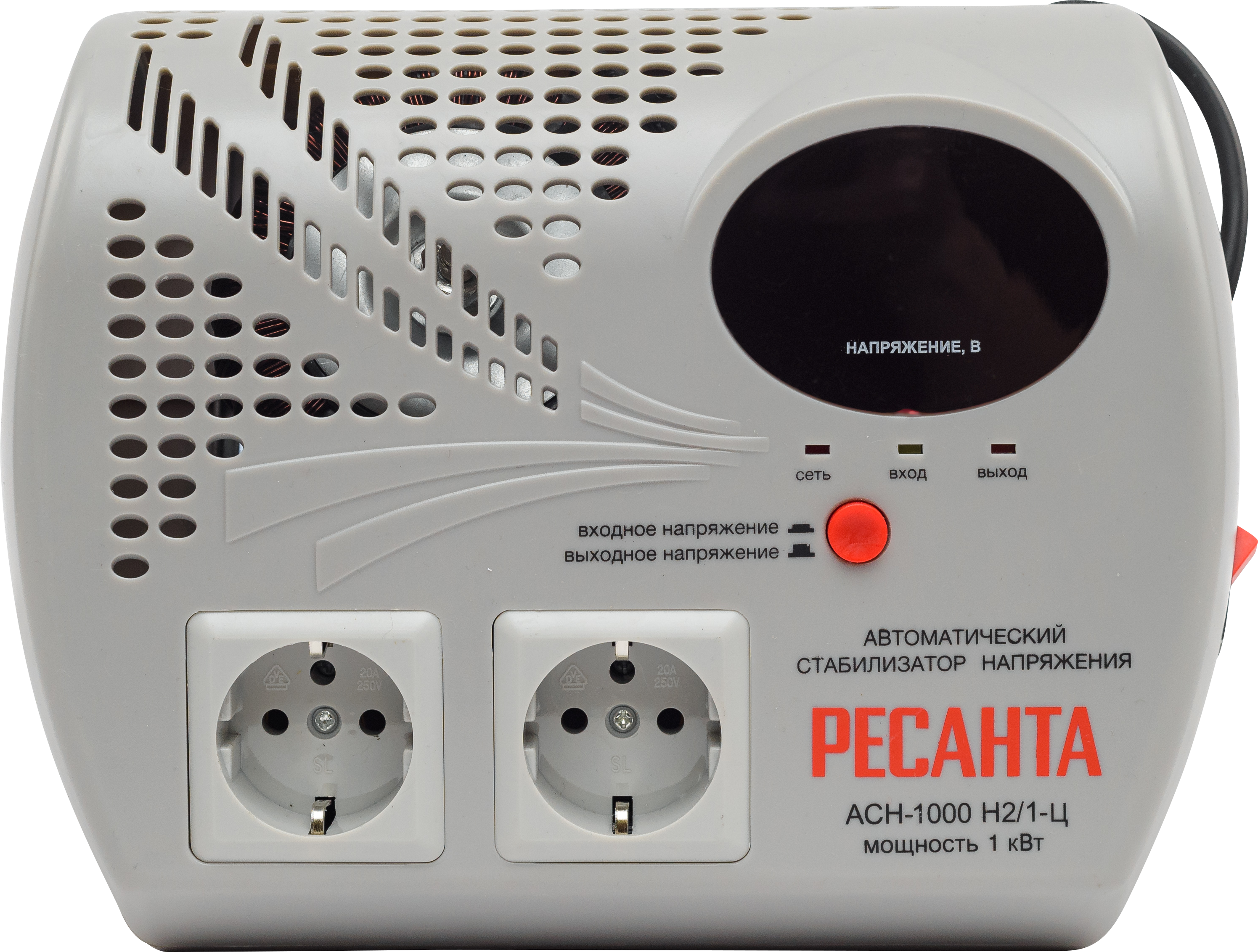 Изображение товара Стабилизатор напряжения Ресанта АСН - 1 000 Н2/1-Ц 1000 Вт