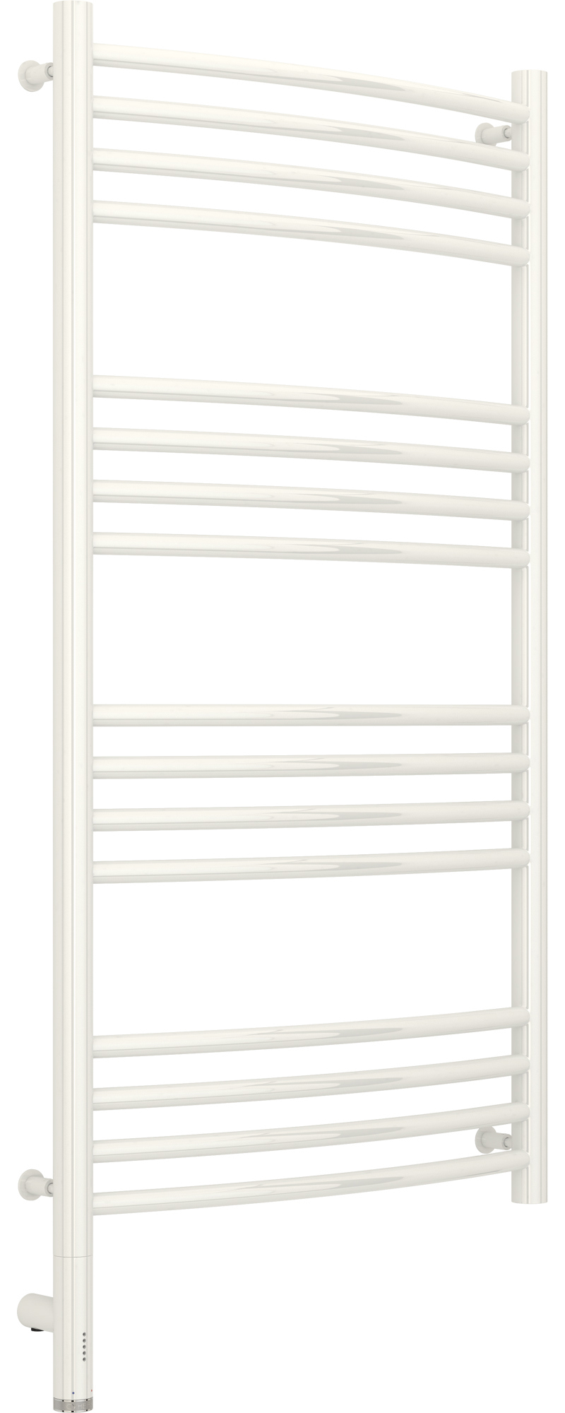 Изображение товара Полотенцесушитель электрический Сунержа Богема 3.0 выгнутая Л 500x1000 мм 300 Вт с терморегулятором лесенка цвет белый