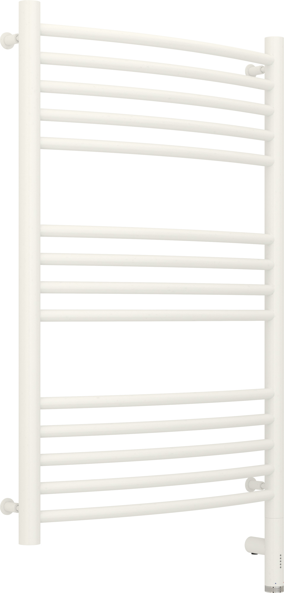 Изображение товара Полотенцесушитель электрический Сунержа Богема 3.0 выгнутая П 500x800 мм 300 Вт с терморегулятором лесенка цвет белый матовый