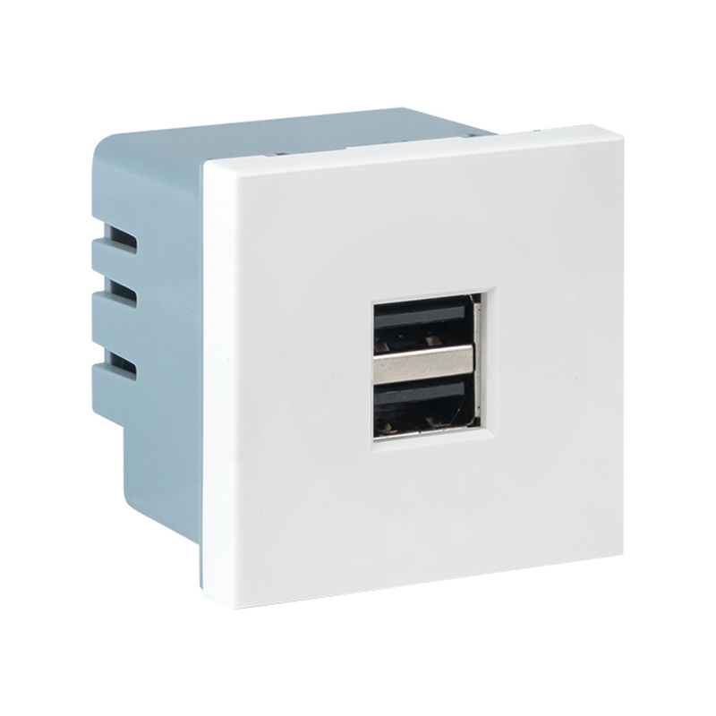 Изображение товара Розетка USB встроенная EKF E2MR2-20USB-10 белый 2 поста, IP21