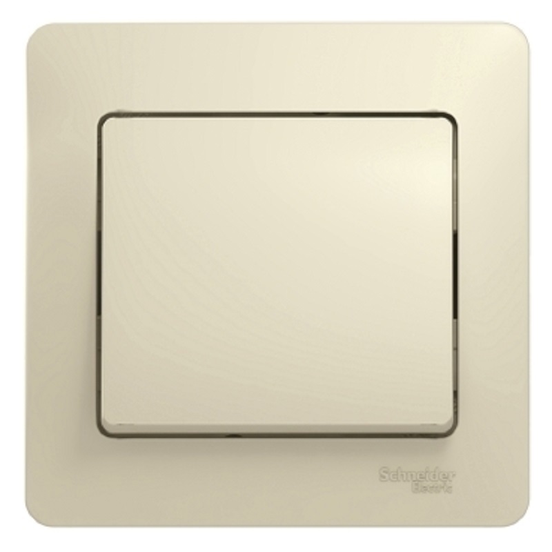 Изображение товара Выключатель встраиваемый Systeme electric Glossa GSL000212 1 клавиша цвет бежевый