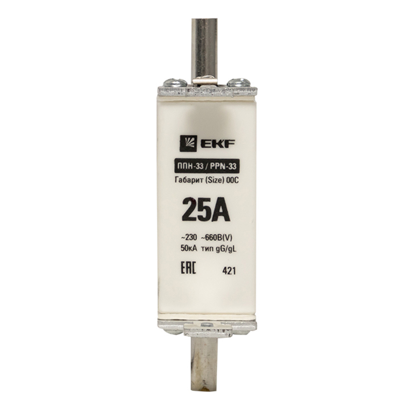 Изображение товара EKF ППН 33 100 25А плавкий предохранитель для низковольтовых УЗЩ