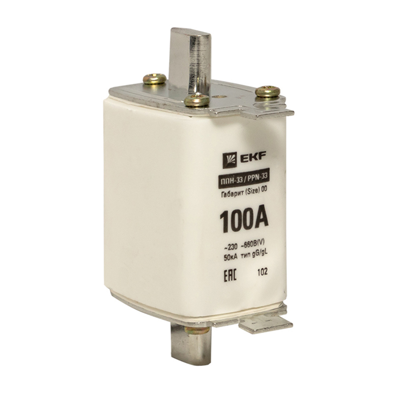 Изображение товара Плавкая вставка EKF PROxima ППН-33 160/100А габарит 00 Изображение товара Плавкая вставка EKF PROxima ППН-33 160/100А габарит 00