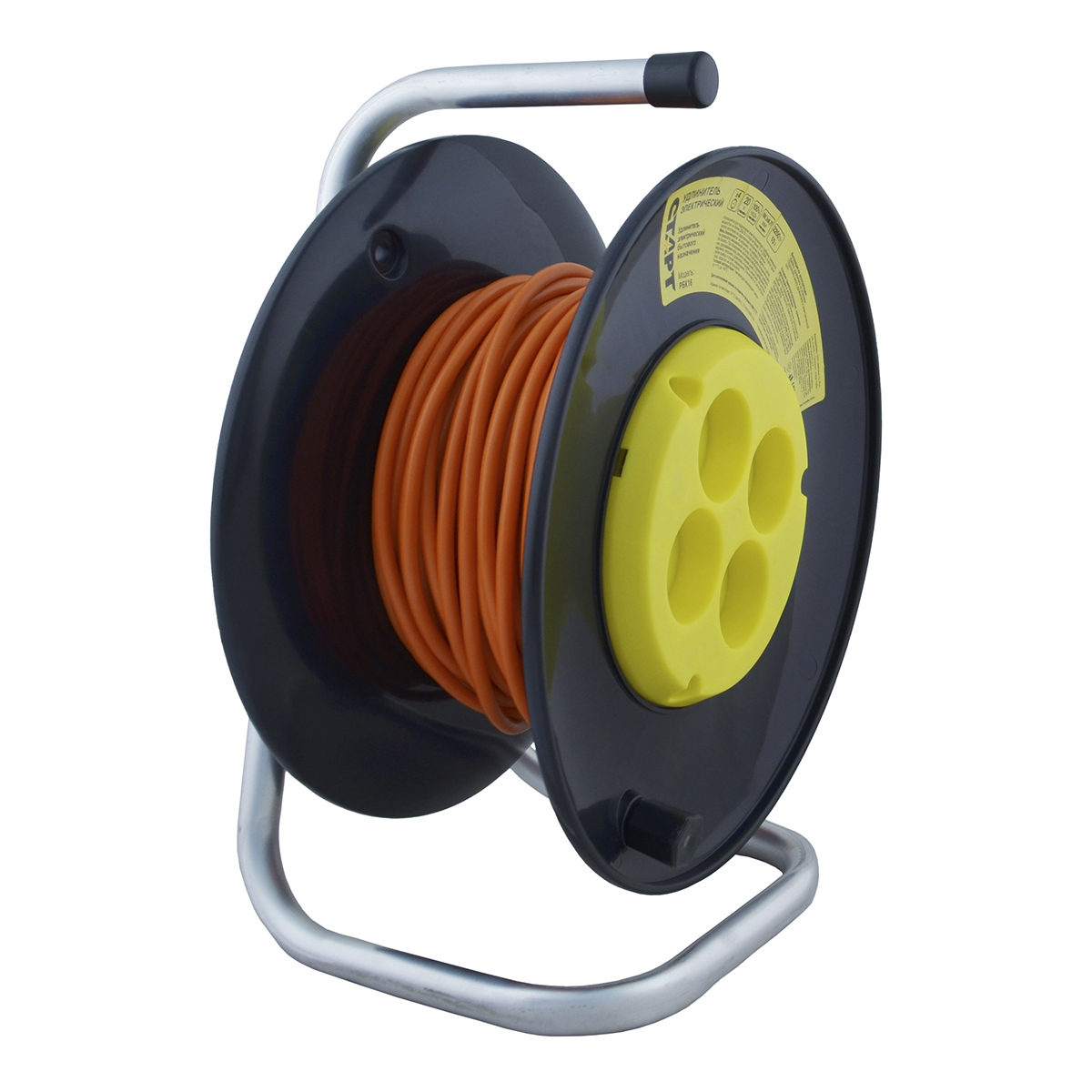 Изображение товара Удлинитель на катушке Старт 260644 4 розетки без заземления 2x0.75 мм 20 м 2200 Вт цвет оранжевый