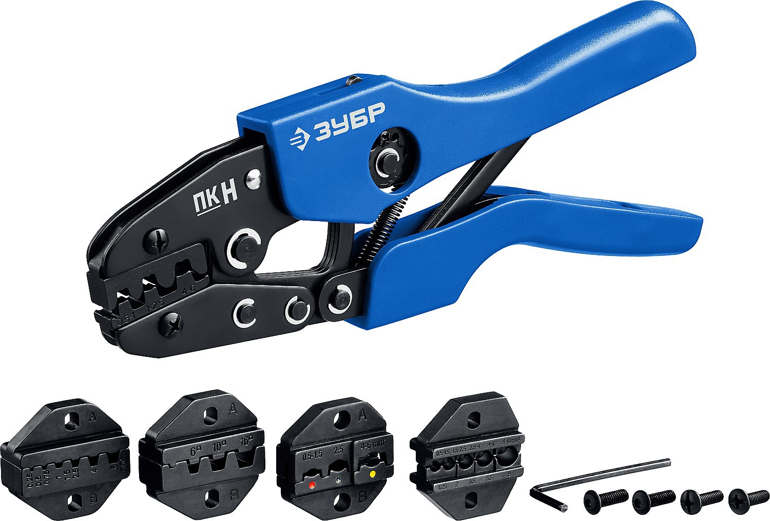 Изображение товара Пресс-клещи ЗУБР 45455 с 5 сменными матрицами