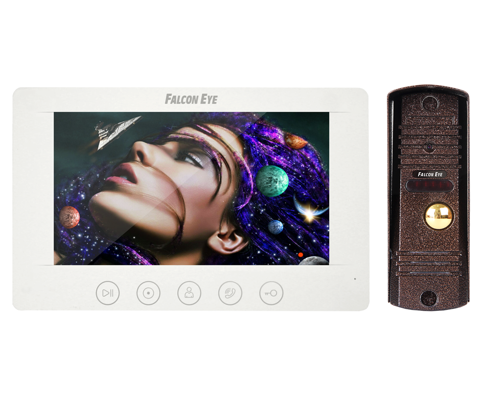 Изображение товара Комплект видеодомофона Falcon Eye KIT- Cosmo 7" цвет белый Изображение товара Комплект видеодомофона Falcon Eye KIT- Cosmo 7" цвет белый