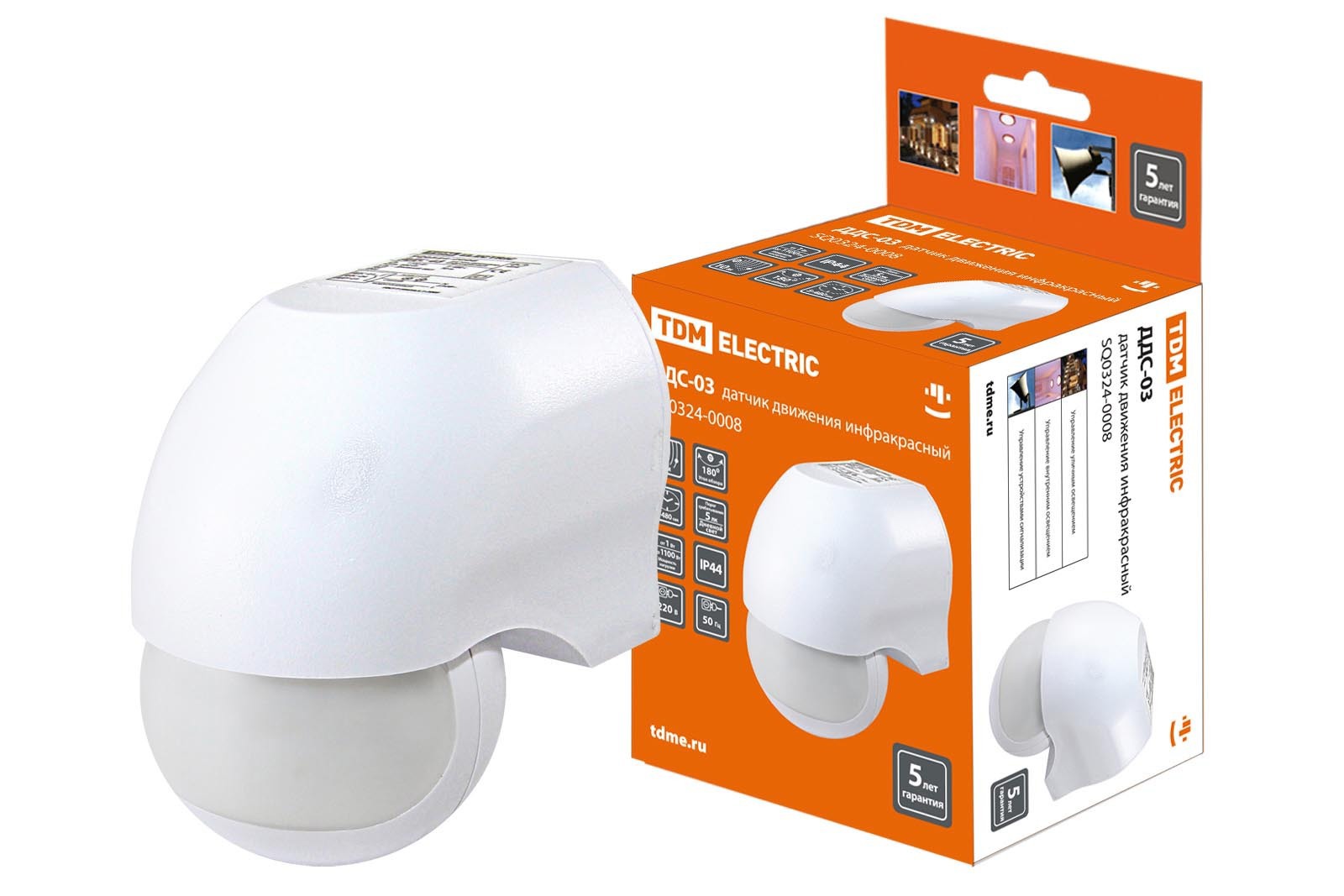 Изображение товара Датчик движения Tdm electric ДДС-03 IP44