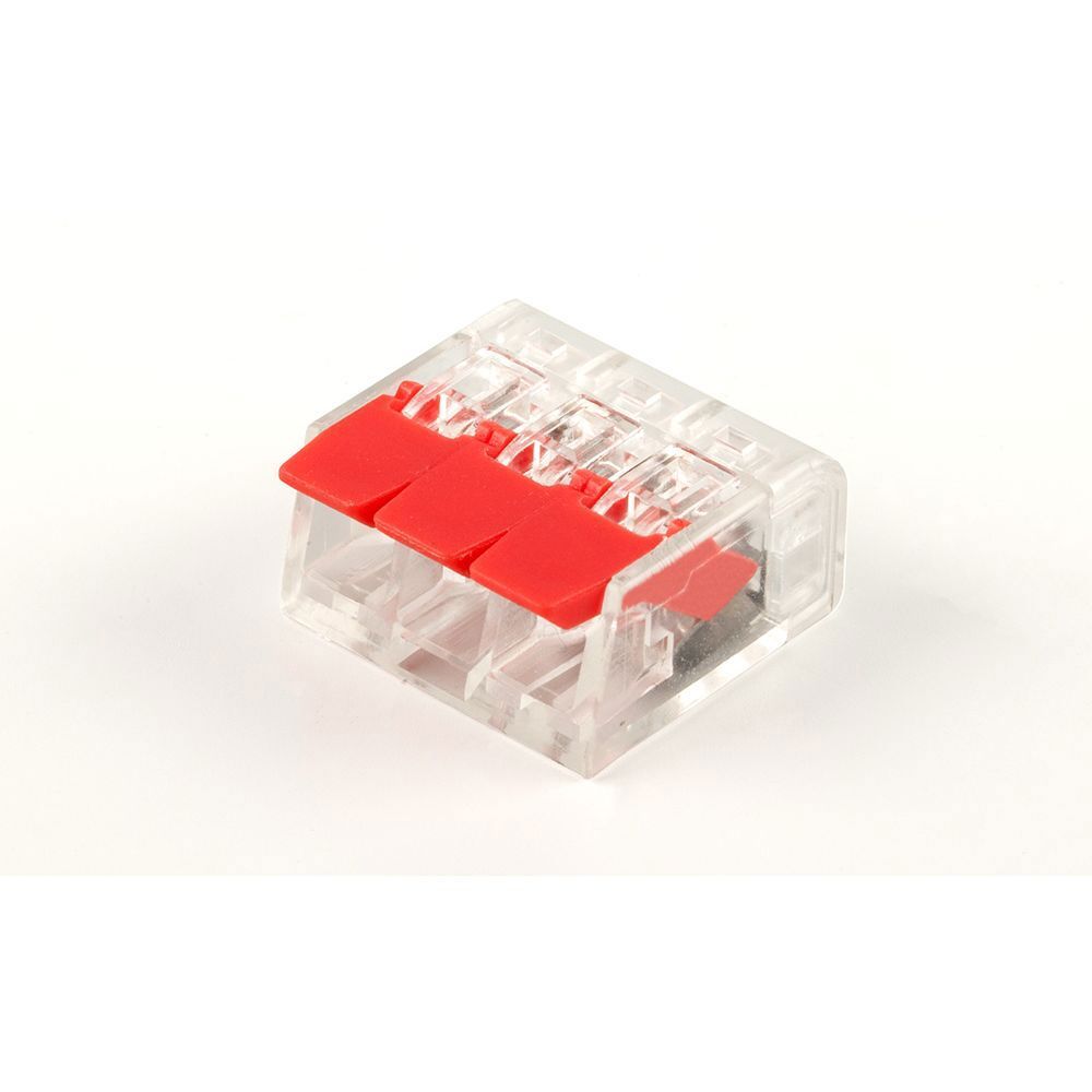 Изображение товара Клемма Stekker LD221-413 3-проводная пружинная 0,14/0,2-42 мм²