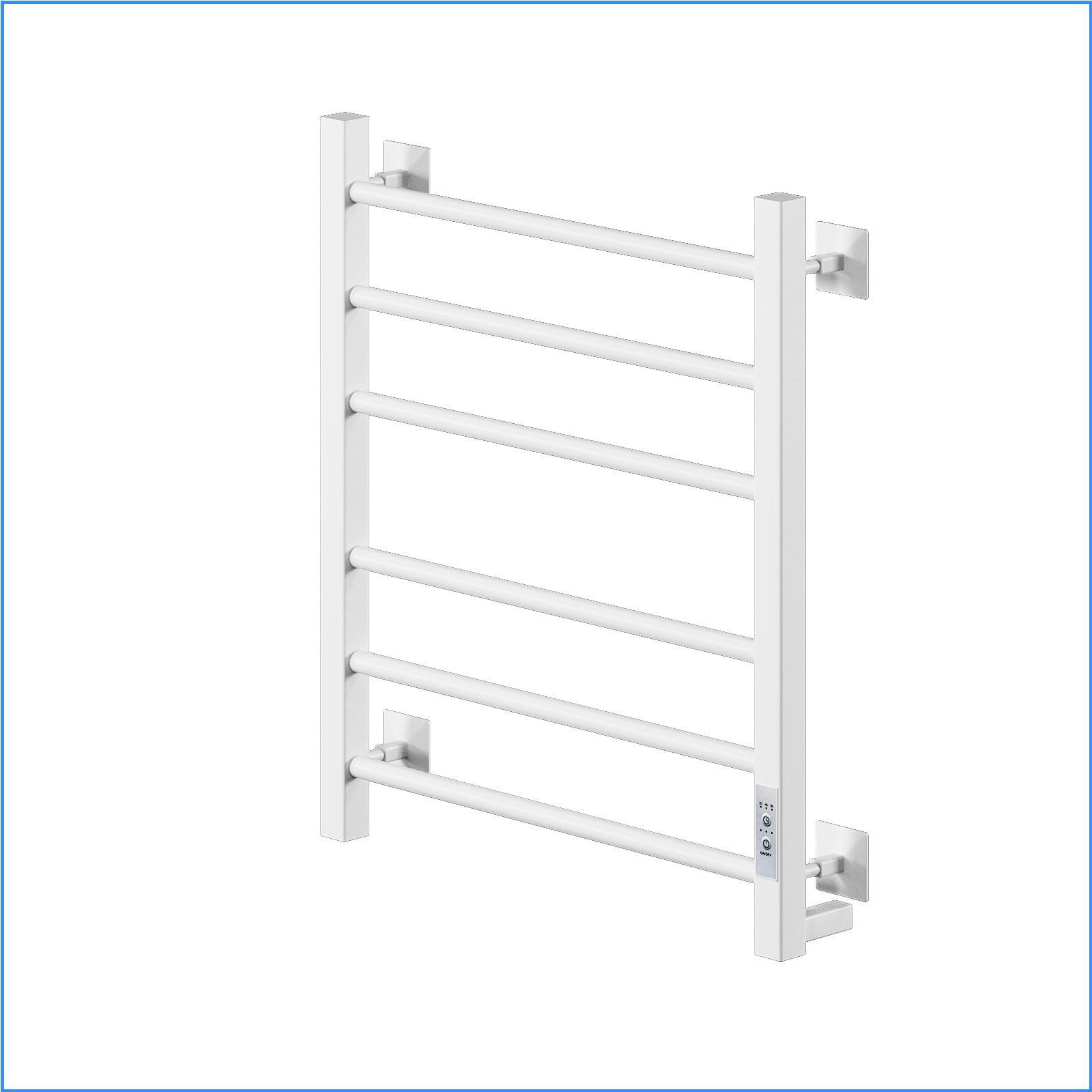 Изображение товара Электрический полотенцесушитель Ника Step-3 600x400 мм 155 Вт с терморегулятором белый