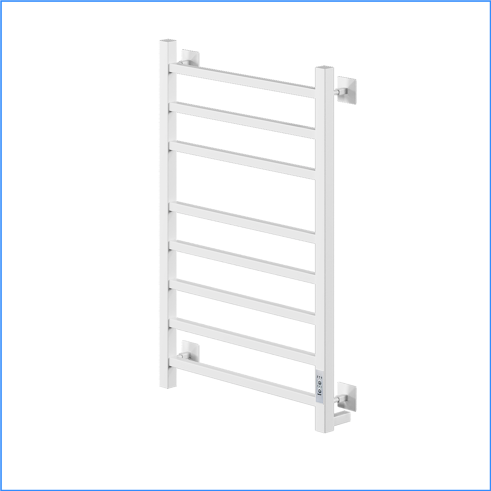Изображение товара Электрический полотенцесушитель Ника Step-2 800x400мм 155Вт с терморегулятором белый