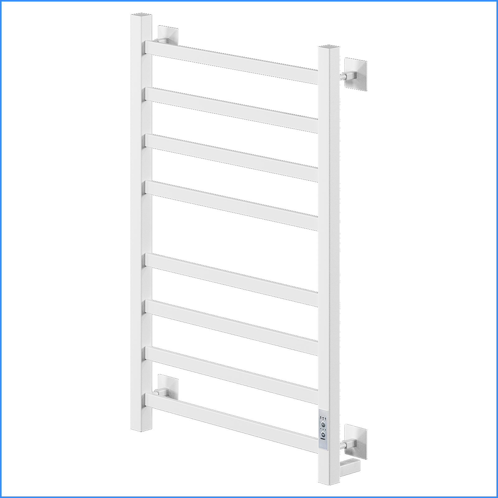 Изображение товара Электрический полотенцесушитель Ника Step-1 800x400мм 155Вт белый с терморегулятором