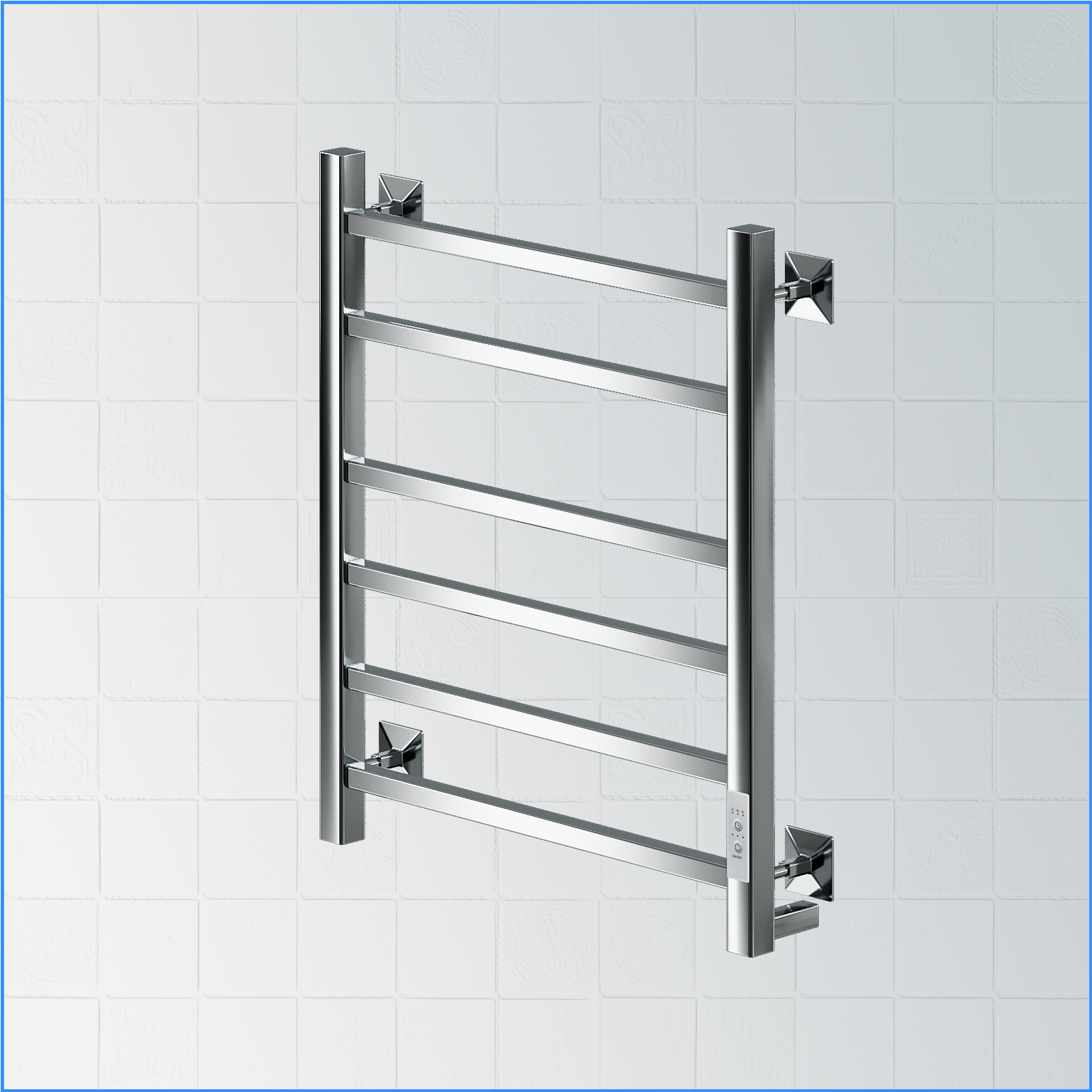 Изображение товара Электрический полотенцесушитель Ника Step-2 600x500мм 284Вт хром с терморегулятором