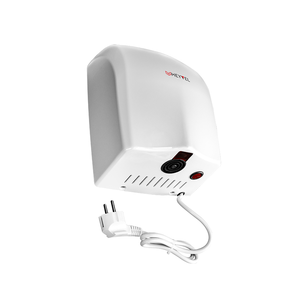 Изображение товара Сушилка для рук Meyvel MH2-1400P1 1400 Вт цвет белый Изображение товара Сушилка для рук Meyvel MH2-1400P1 1400 Вт цвет белый
