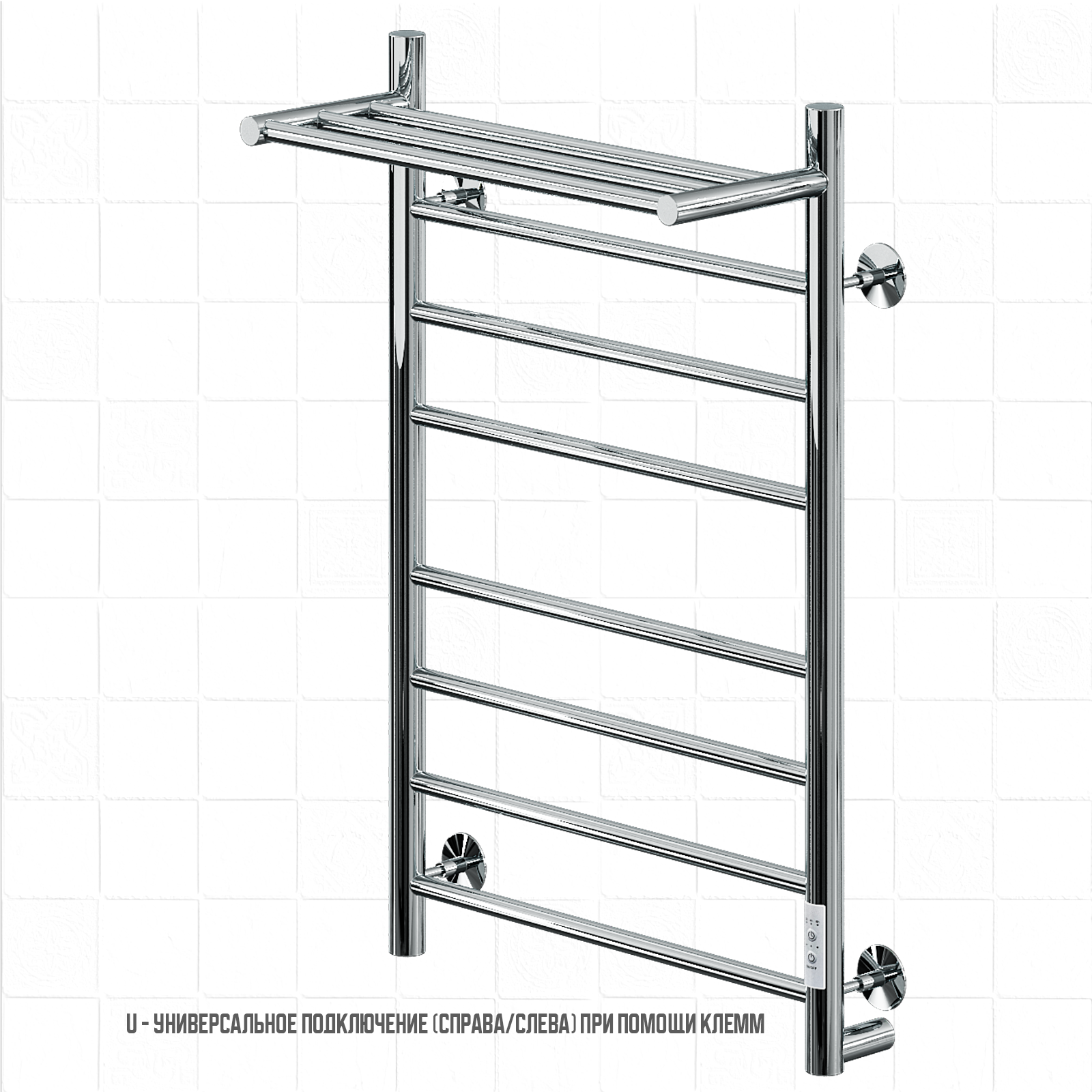 Изображение товара Электрический полотенцесушитель Ника WAY-2 400x800 мм с терморегулятором и таймером
