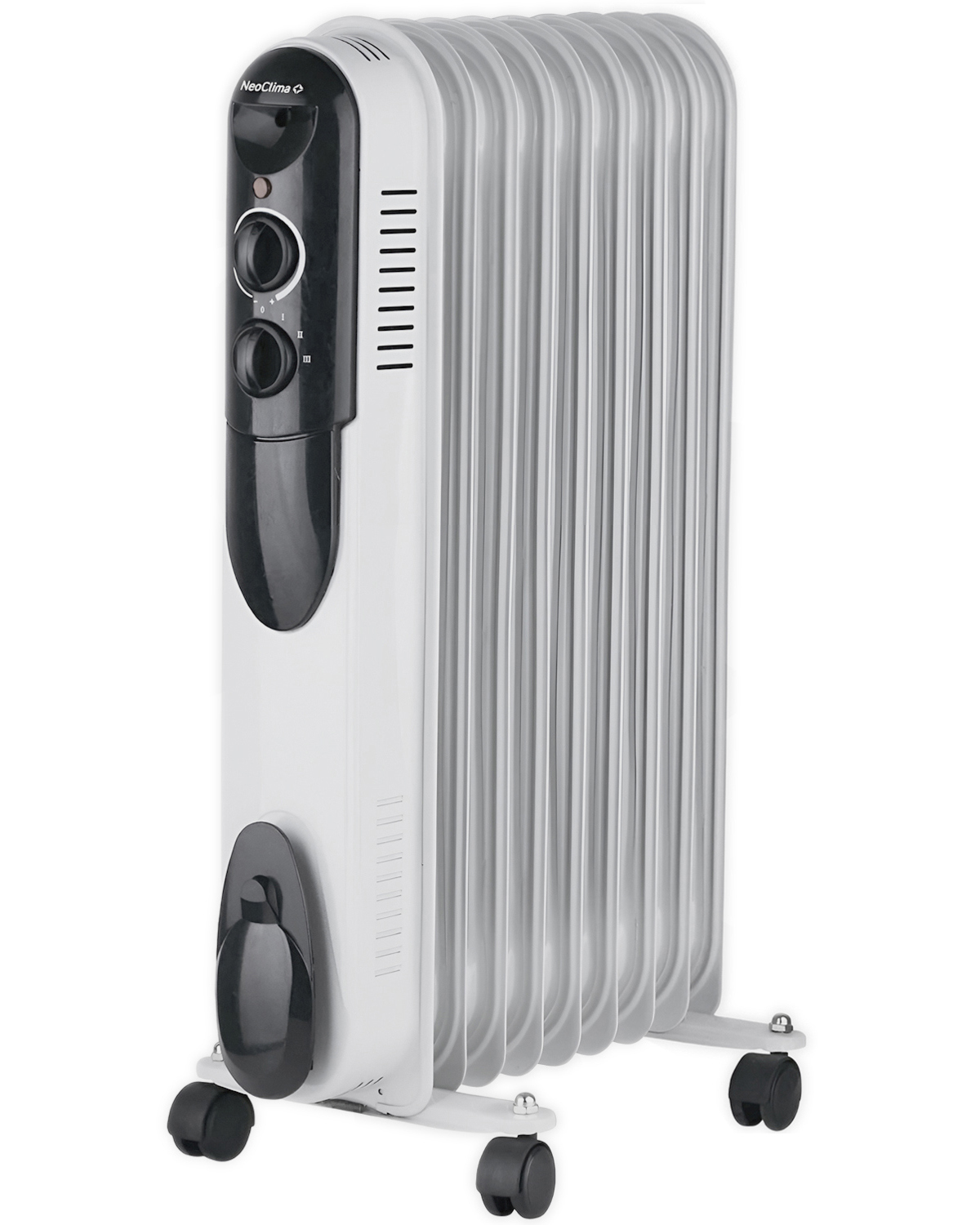 Изображение товара Обогреватель масляный Neoclima NC 9309 с механическим термостатом 2000 Вт 9 секций цвет белый