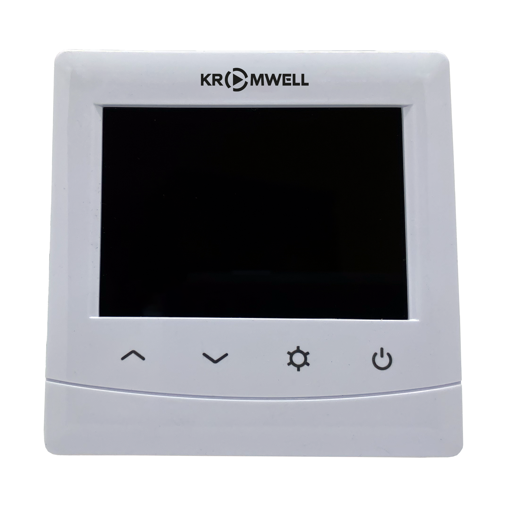 Изображение товара Электронный терморегулятор для теплого пола Kromwell встроенный 230В белый/черный
