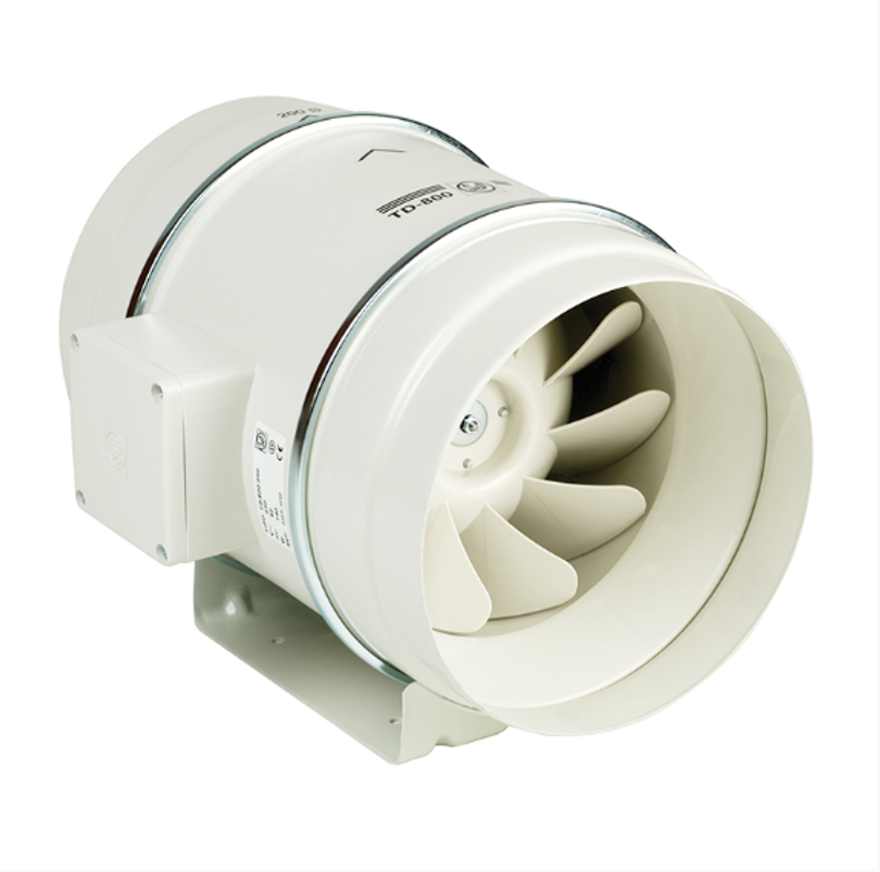 Изображение товара Вентилятор канальный осевой Soler&palau TD1300/250 Mixvent D250 мм 45 дБ 1400 м³/ч цвет белый