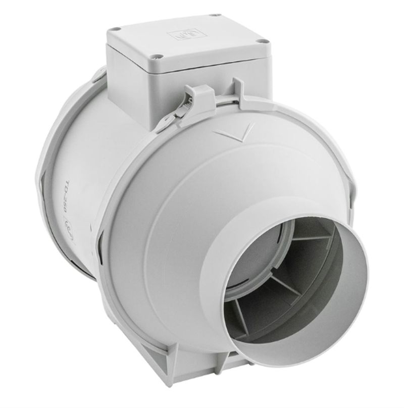 Изображение товара Вентилятор канальный осевой Soler&palau TD250/100 Mixvent D100 мм 34 дБ 250 м³/ч цвет белый