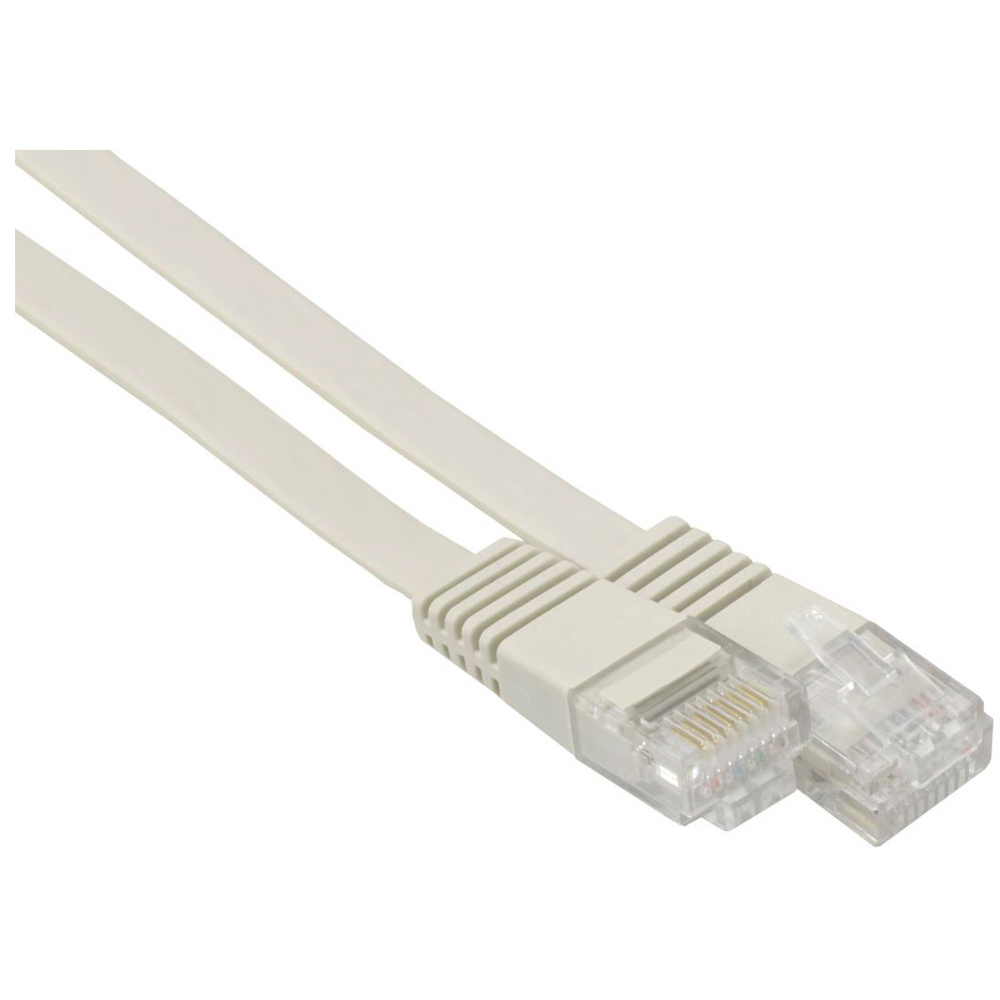 Изображение товара Патч-корд плоский Ripo UTP4 Cat 6 RJ45-RJ45 1.5 м цвет белый