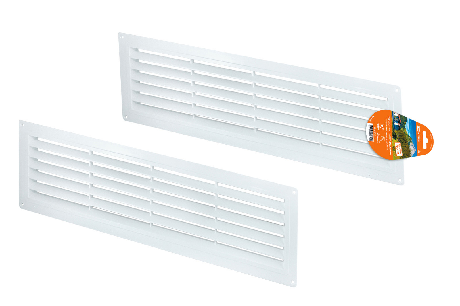 Изображение товара Решетка вентиляционная белая 370x130 мм с москитной сеткой SQ1807-0091 TDM ELECTRIC
