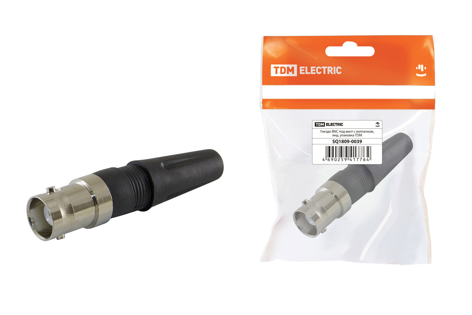 Изображение товара Гнездо BNC Tdm electric под винт с колпачком