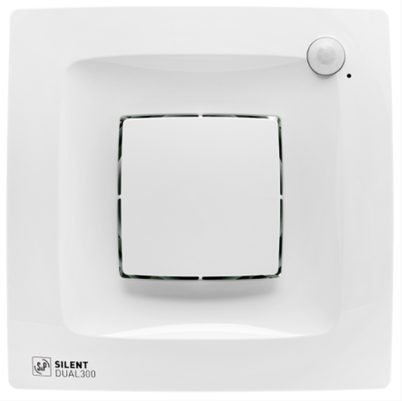 Изображение товара Вытяжной вентилятор Soler&Palau Silent Dual 300 с автоматикой и обратным клапаном