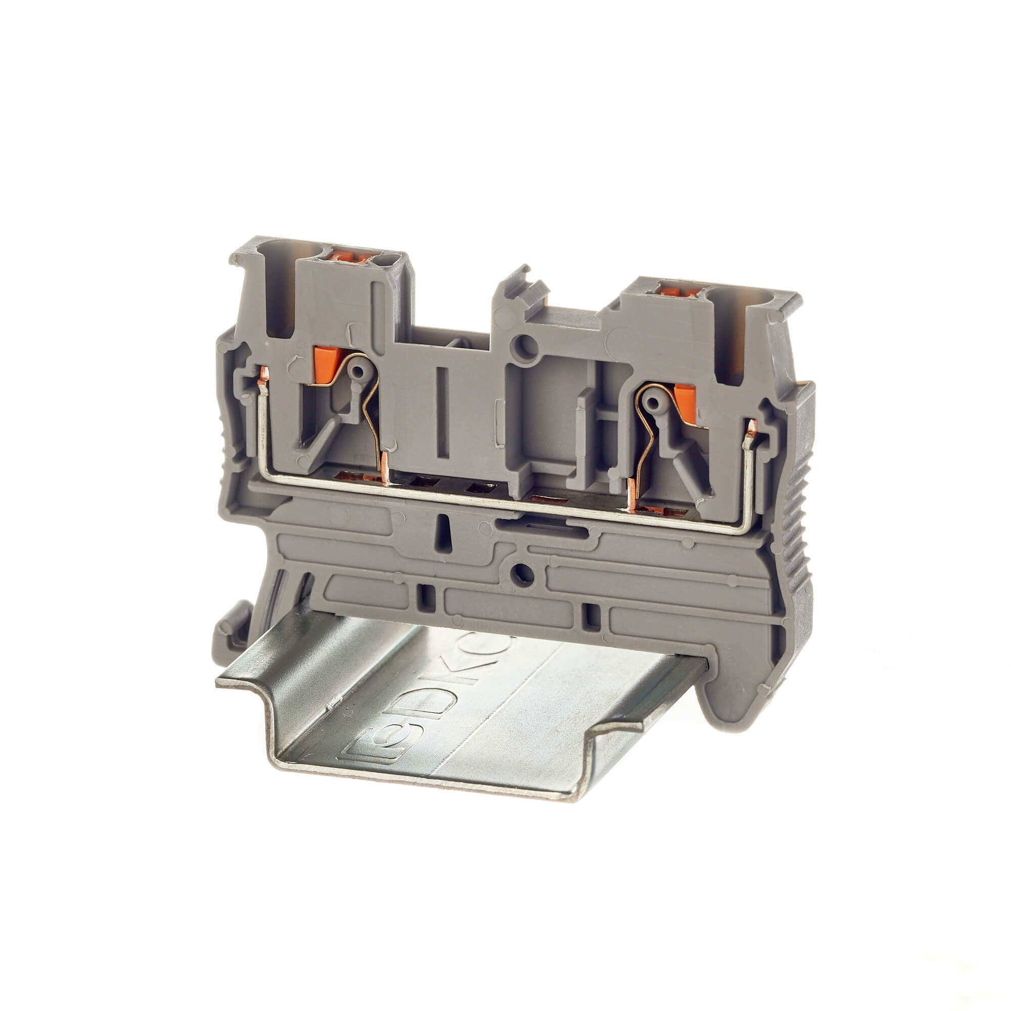 Изображение товара Клемма проходная DKC Nuputuk 2-проводная 2.5 мм цвет серый 1 шт