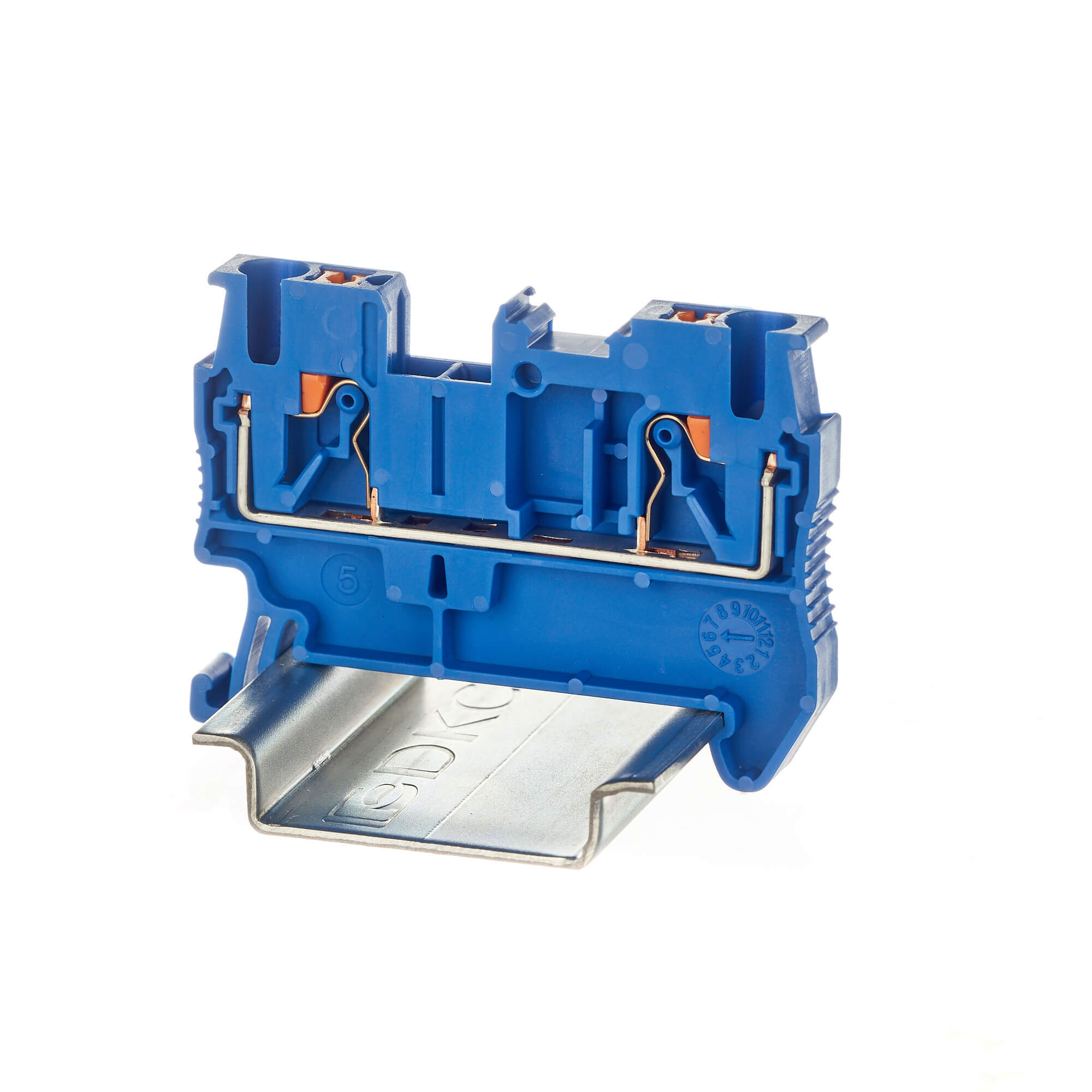 Изображение товара DKC Nuputuk клемма проходная 2 проводная 2,5 мм синий