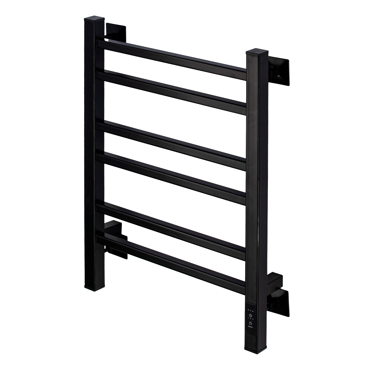 Изображение товара Полотенцесушитель электрический Comfysan Pioli-K 400x600 мм 292 Вт с терморегулятором лесенка цвет черный