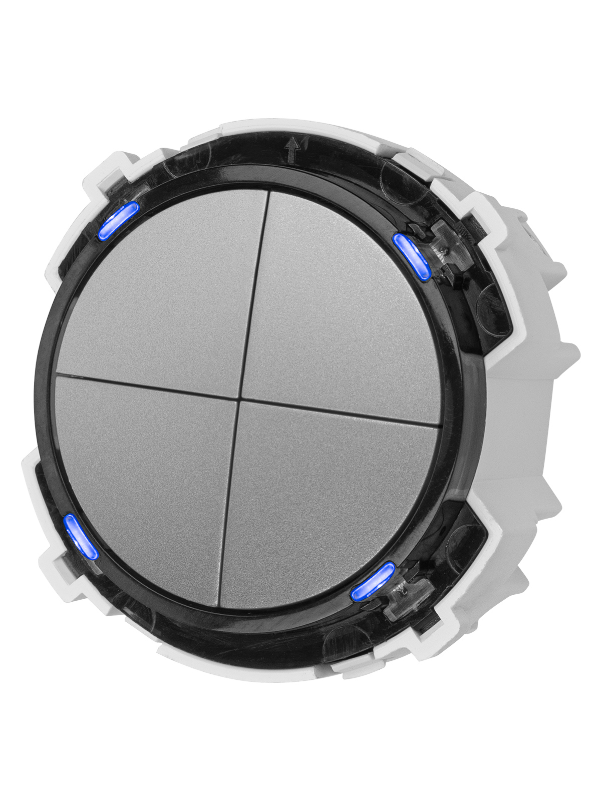 Изображение товара Выключатель проходной накладной байкал SQ1819 0329 4 клавиши платина