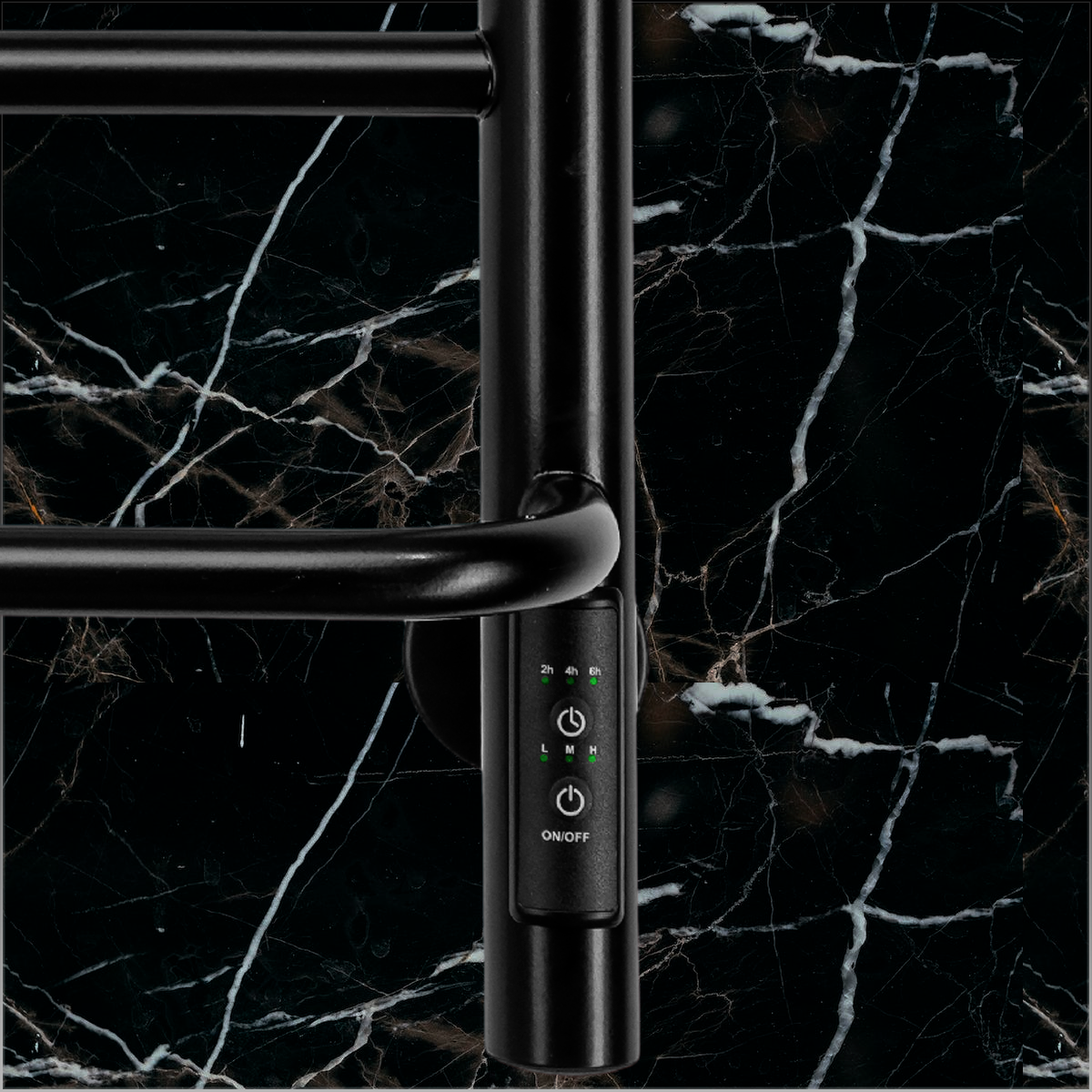 Изображение товара Электрический полотенцесушитель Comfysan Puro EC-6 600 мм черный с регулятором