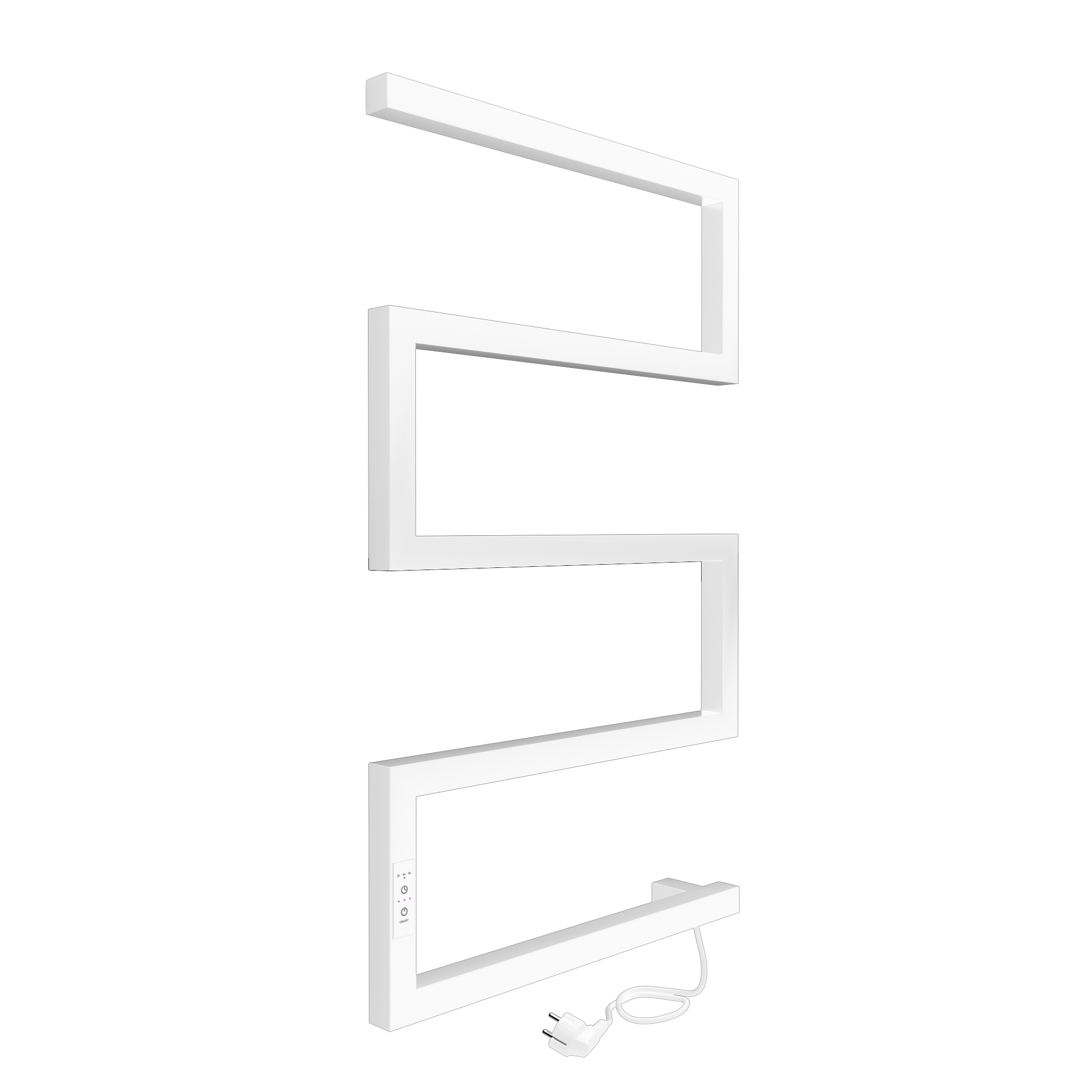 Изображение товара Электрический полотенцесушитель Indigo Sparta 400x700 мм 120 Вт белый матовый