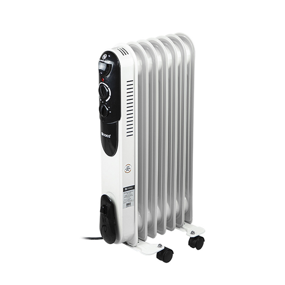 Изображение товара Обогреватель масляный Союз МРС-1507 с механическим термостатом 1500 Вт 7 секций цвет белый