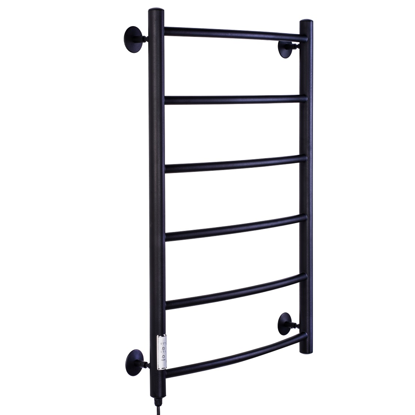 Изображение товара Электрический полотенцесушитель Олимп Дуга 500x800 мм 134 Вт с терморегулятором черный матовый