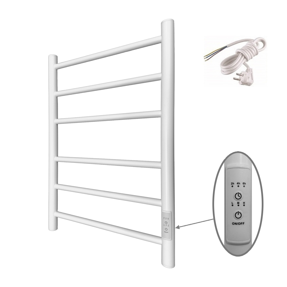Изображение товара Электрический полотенцесушитель Маргроид Вид 10 75 Вт 400x610 мм белый матовый