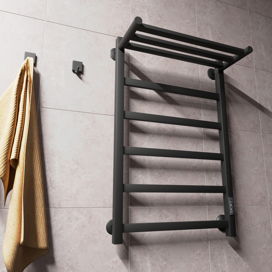 Изображение товара Электрический полотенцесушитель Маргроид 81-10 профильный черный матовый 75 Вт