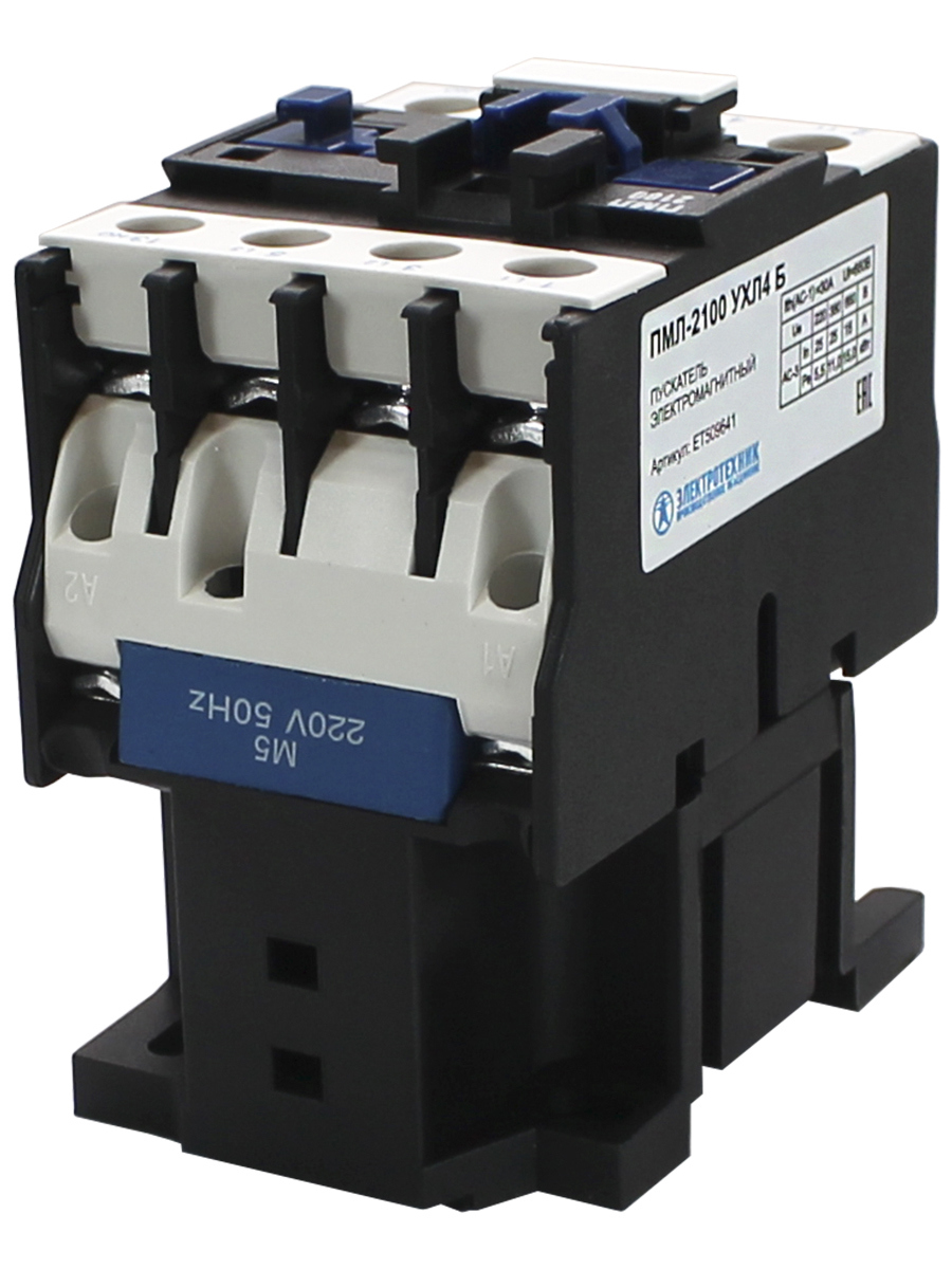 Изображение товара Пускатель электромагнитный ПМЛ 2100 УХЛ4 Б 220В 25А 3п без реле