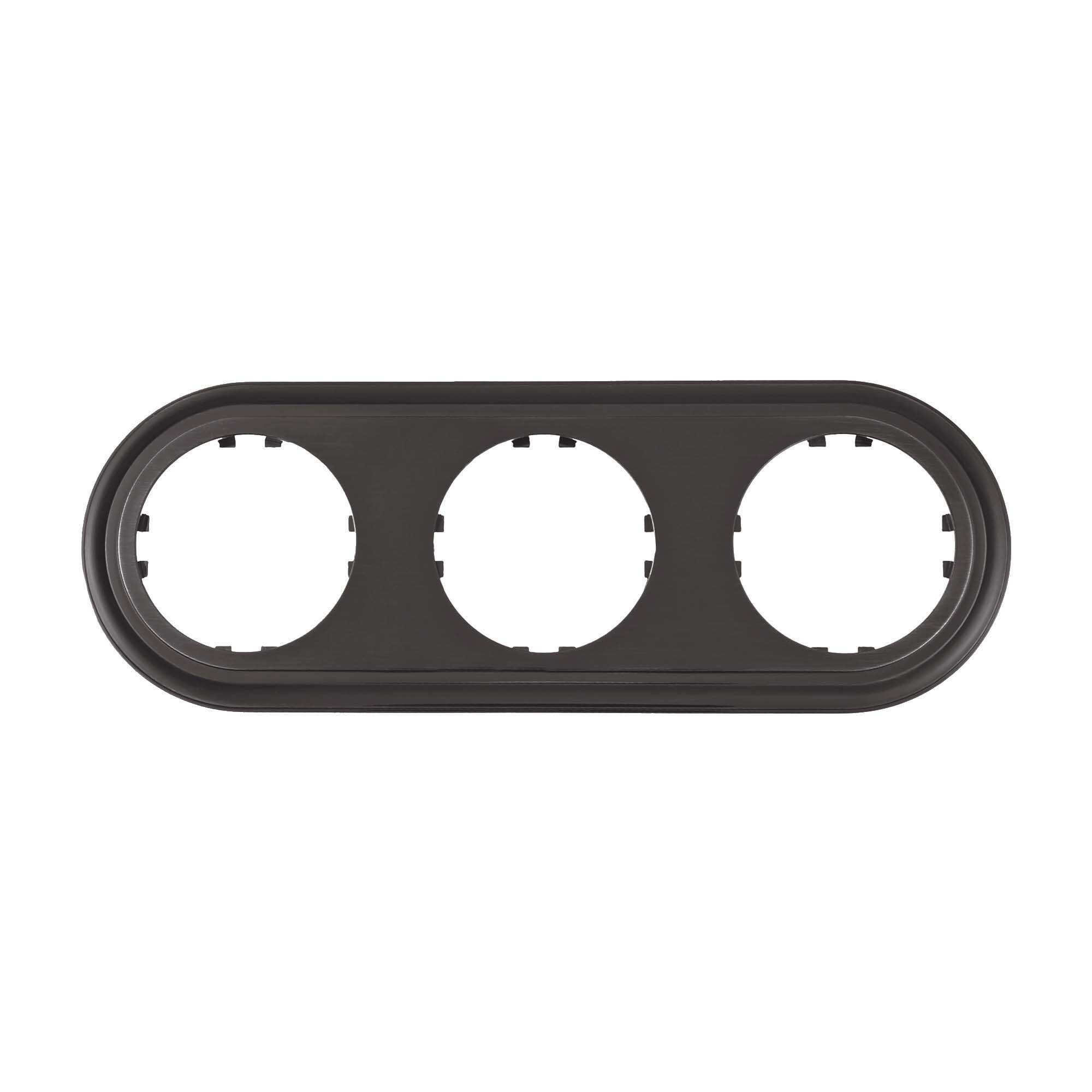 Изображение товара Рамка для розеток и выключателей Lk studio Vintage Classic 3 поста цвет бронза