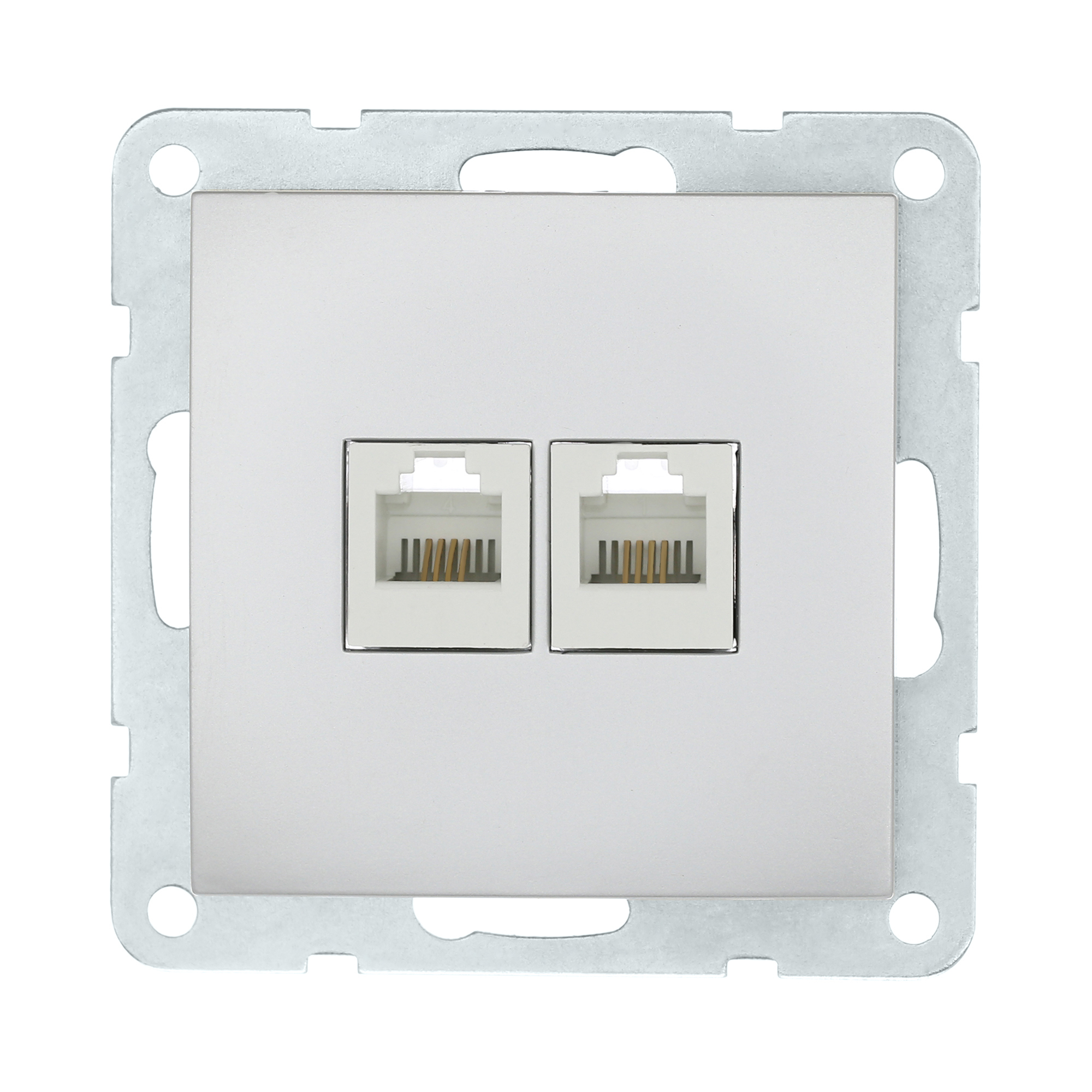 Изображение товара Розетка компьютерная встраиваемая LK60 LK Studio IP20 серебристый металлик